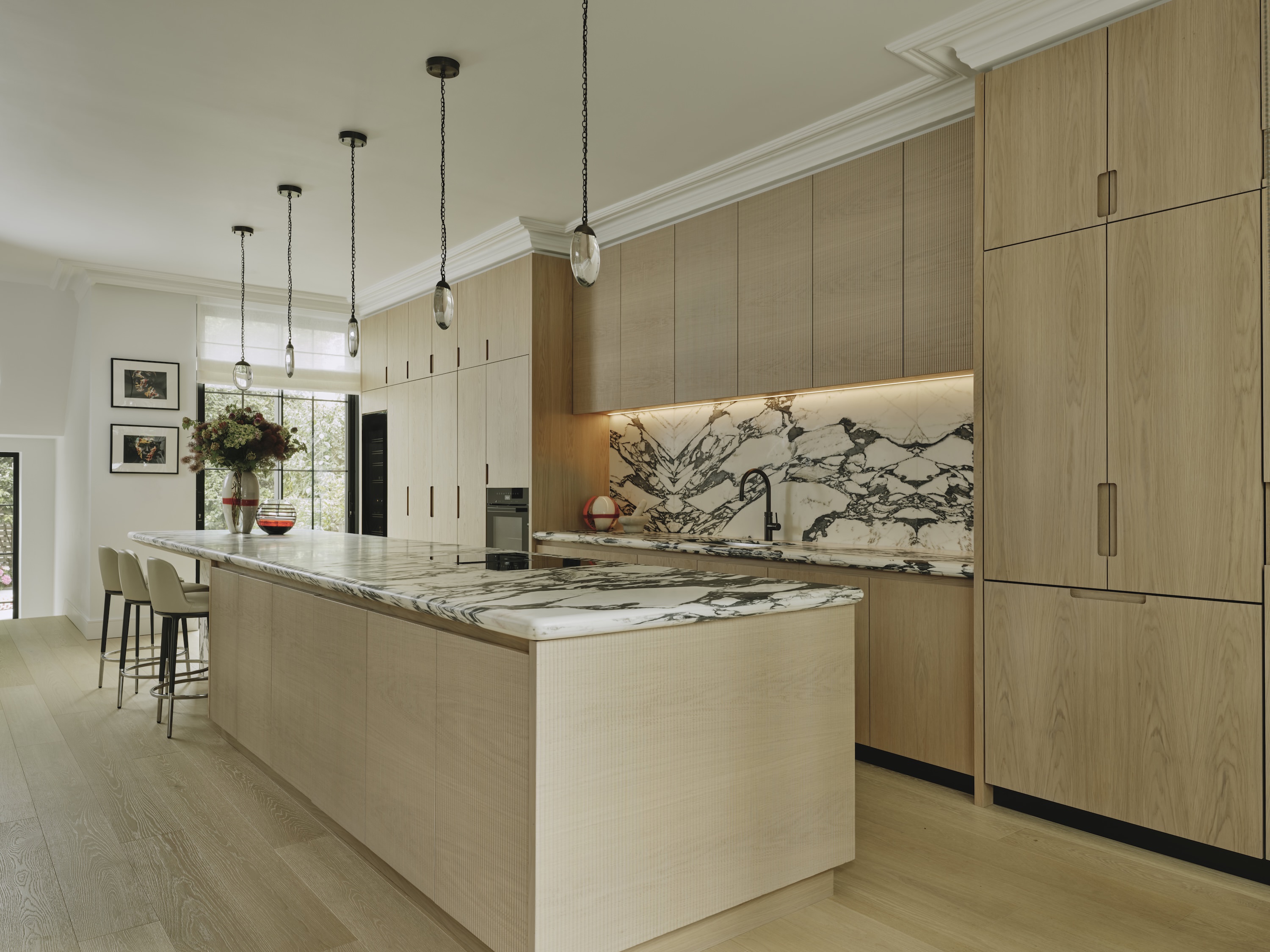 Light Oak cabinetry in Notting Hill Kitchen
