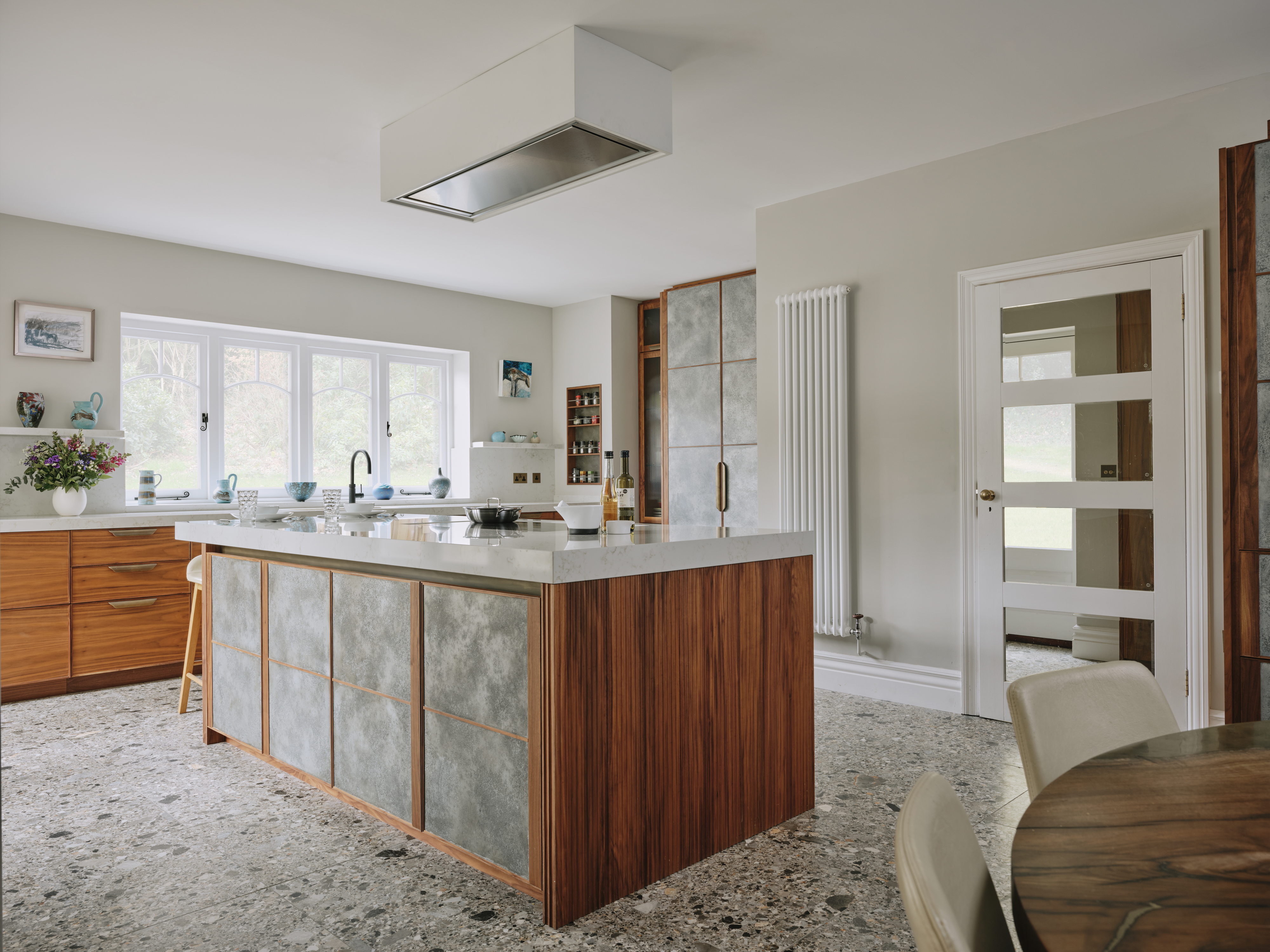 The New Forest Kitchen features Zinc and Walnut
